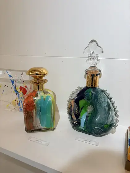 ガラス製ボトル作品