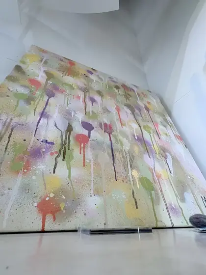 大型スプラッシュ絵画